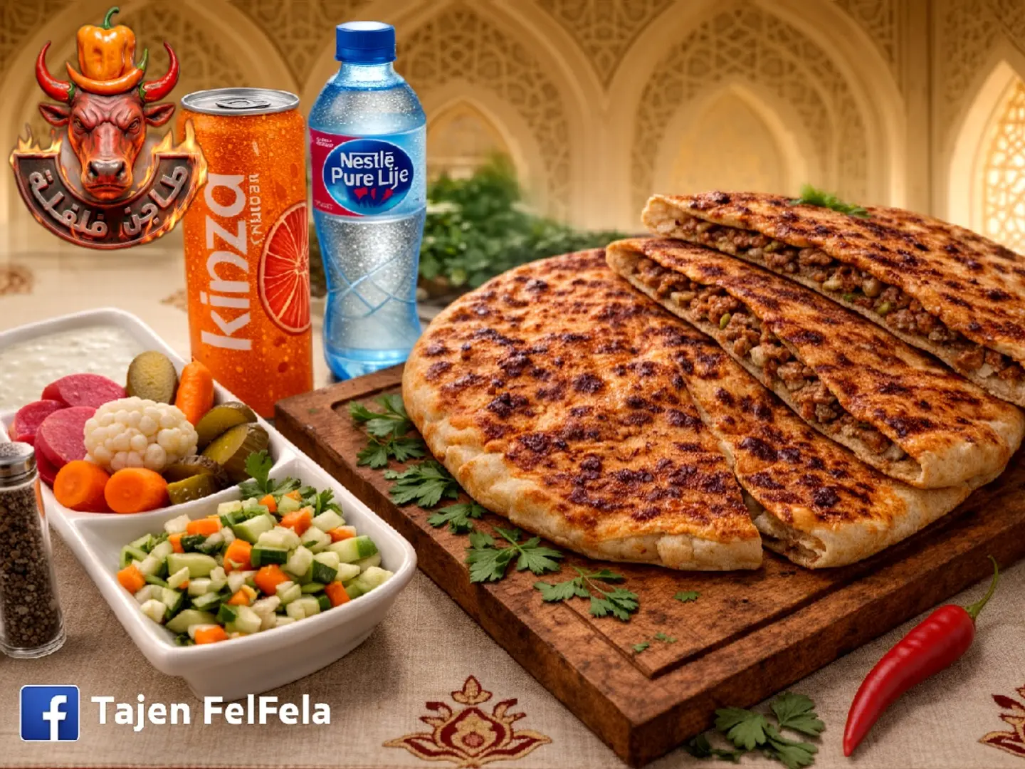 رغيف حواوشى باللحمة المفرومة