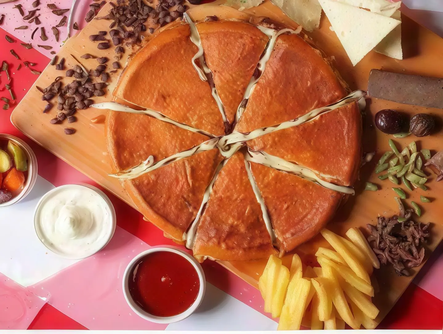 صحن شاورما إيطالي
