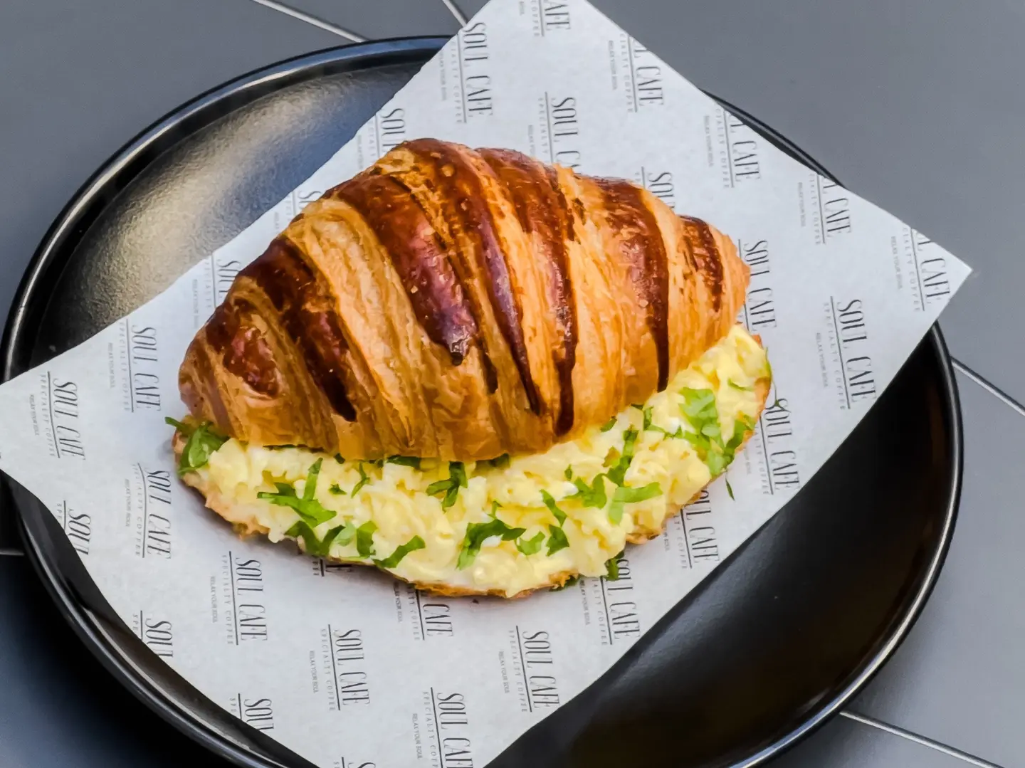Croissant Scrambled Eggs