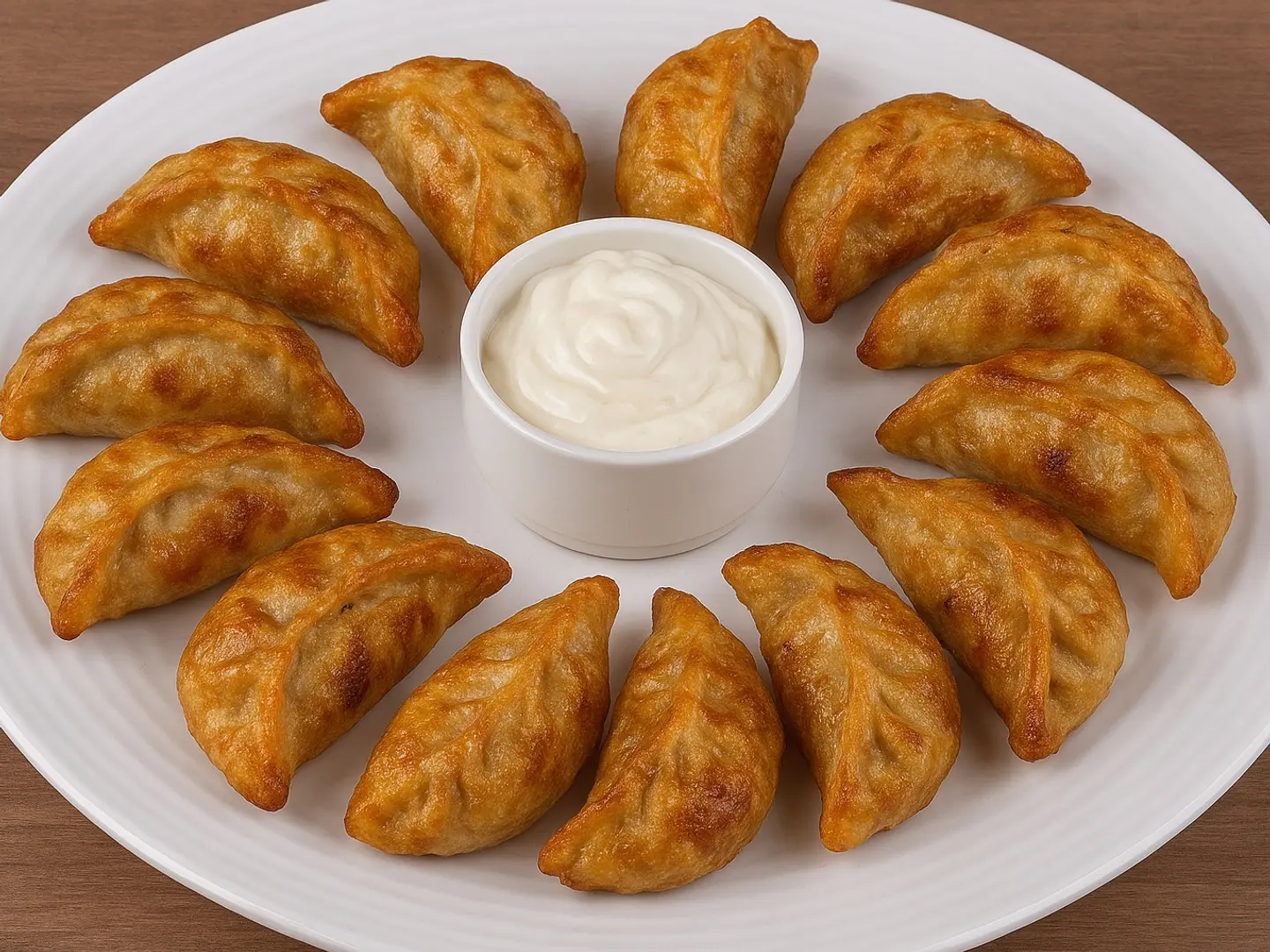 مومو الدجاج المقلي