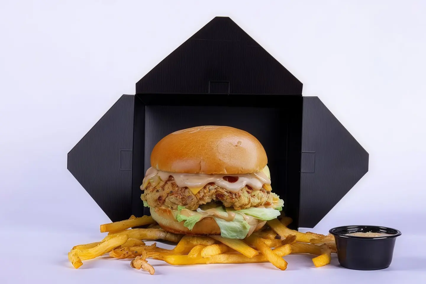 The Black Box Chicken Burger