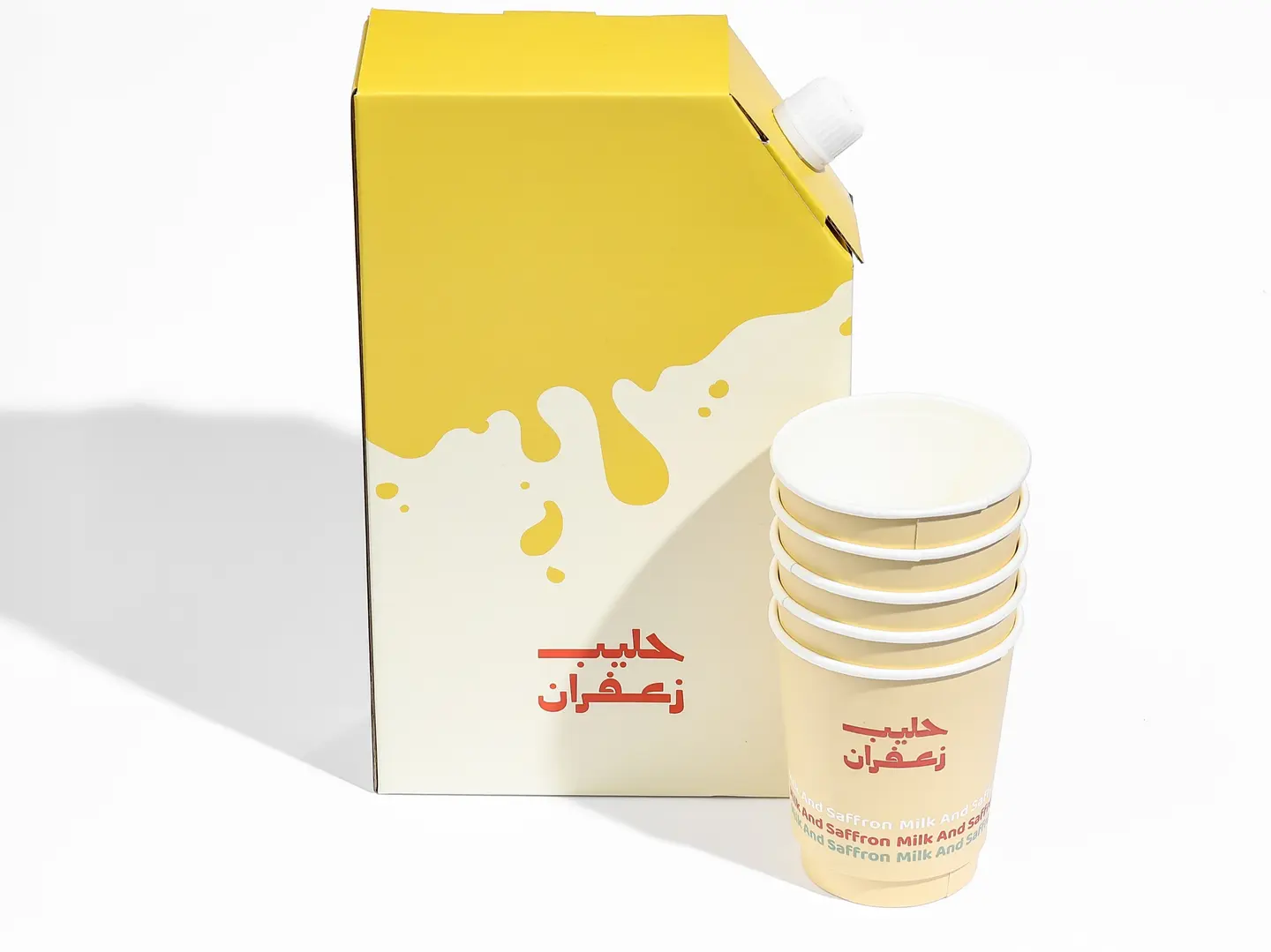 دلة حليب وزعفران