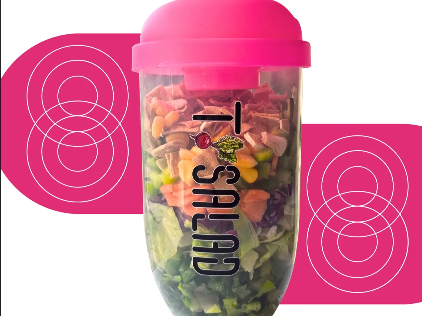 Pink Salad Mug