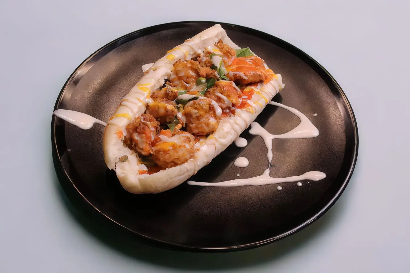 ساندوتش الجمبري المقلي الدبل