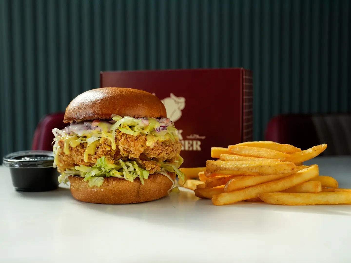 Box Honey Mustard Chicken Burger