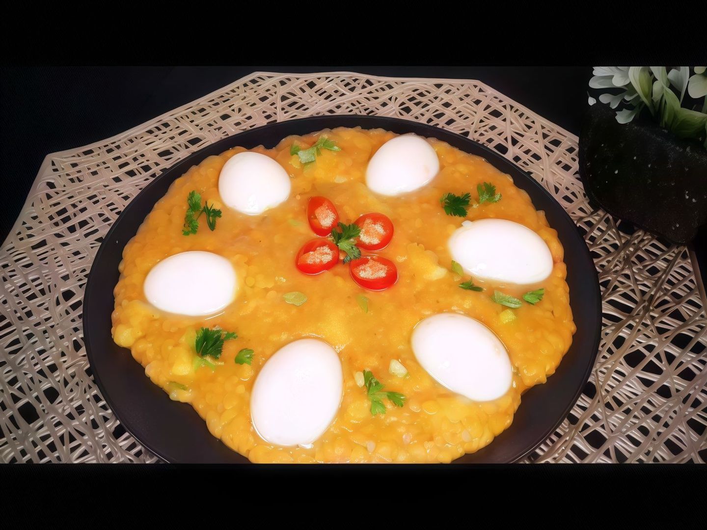 Lentils With Eggs