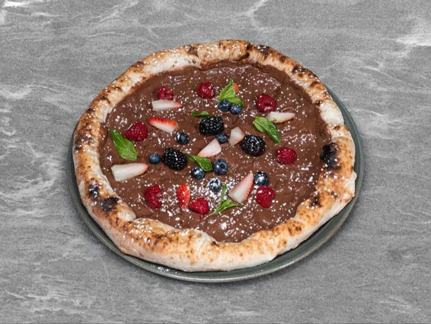 Nutella & Mixed Berries Pizza