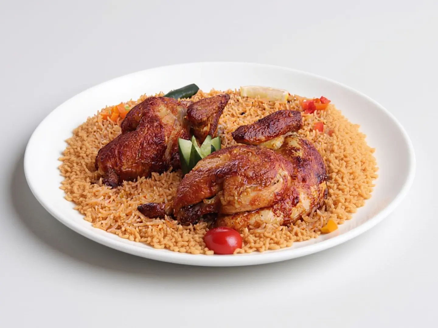 حبة دجاج شواية مع الرز