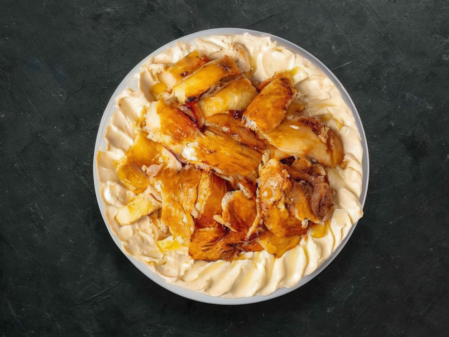 Hummus Plate With Shawarma