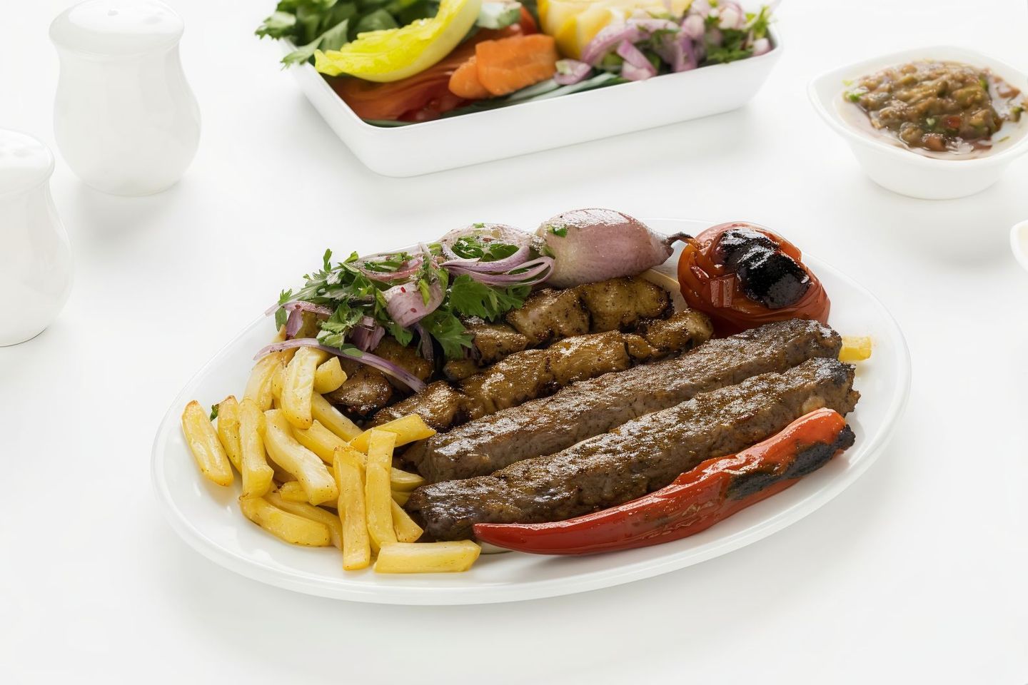 One Serving Of Meat Kebab