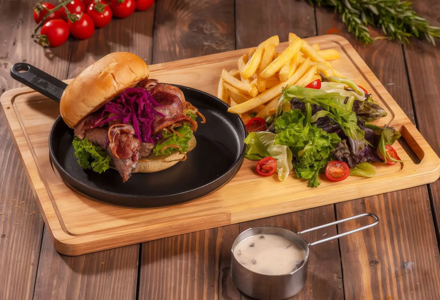 Swiss Mushroom Burger