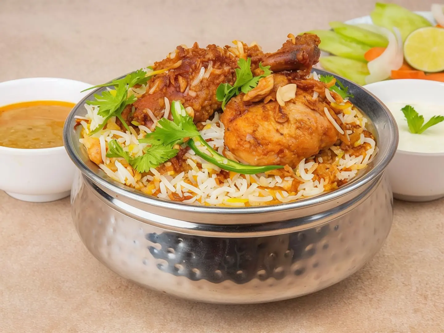Half Fried Chicken With Rice