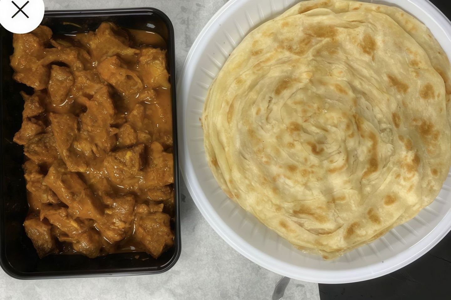 Meat Tika Plate And 6  Chapati