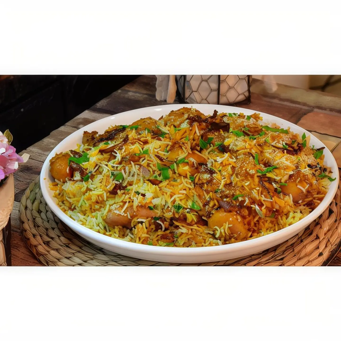 دجاج عدني مع الرز نص