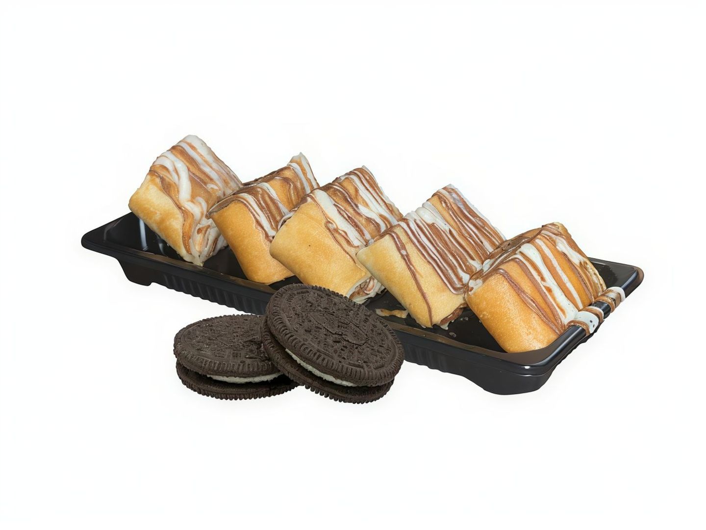 Crepe Roll With Oreo Filling
