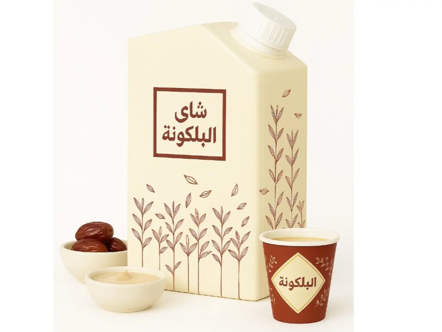 بوكس قهوة سعودية مع تمر وطحينة