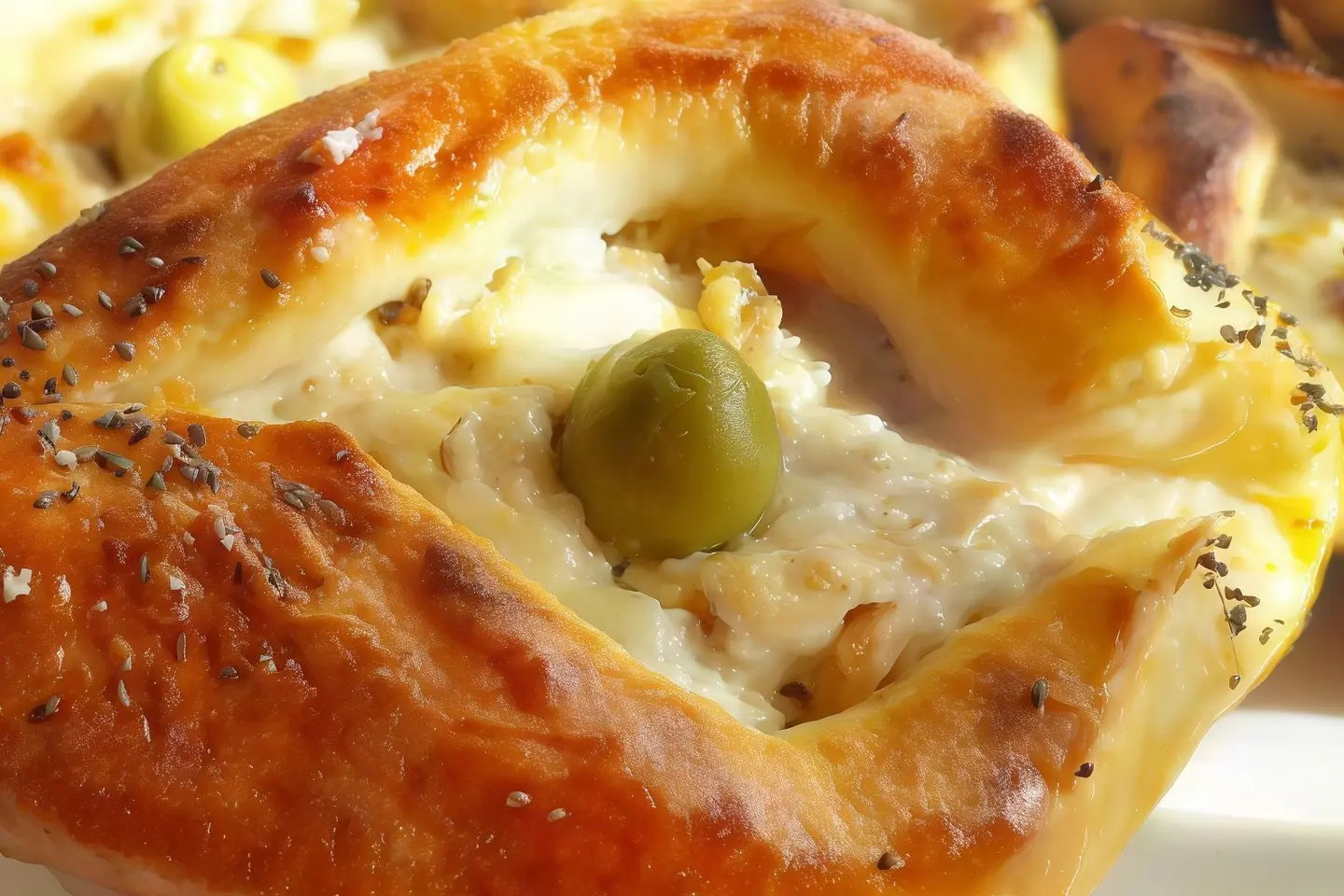 Cheese Pie With Olives - Large
