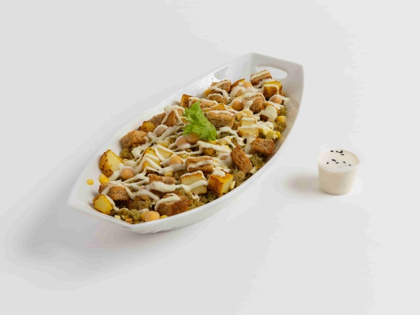 Falafel And Egg Fatteh