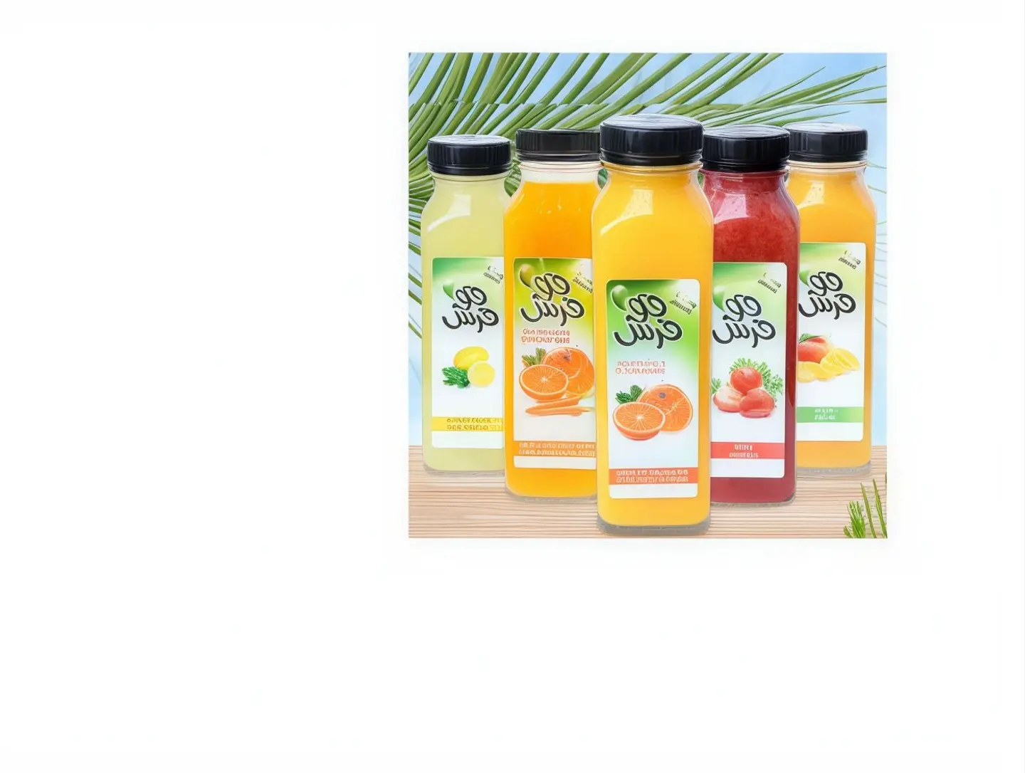 عصير برتقال وجزر طازج