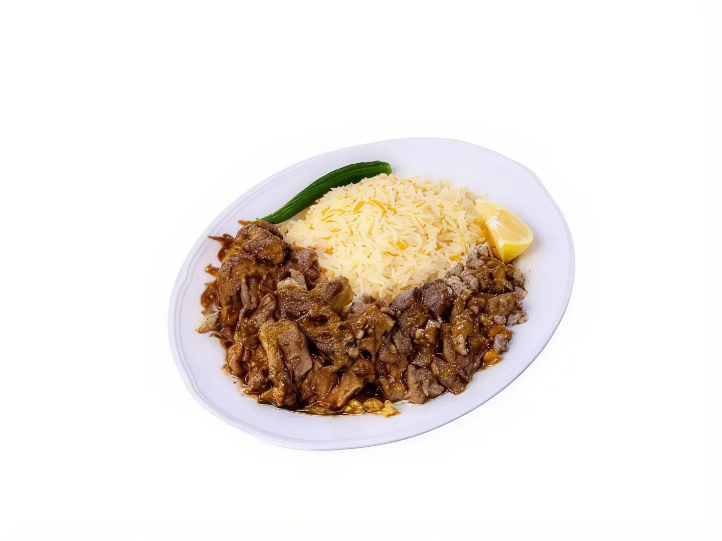 لحم رأس غنم مع ارز مندي