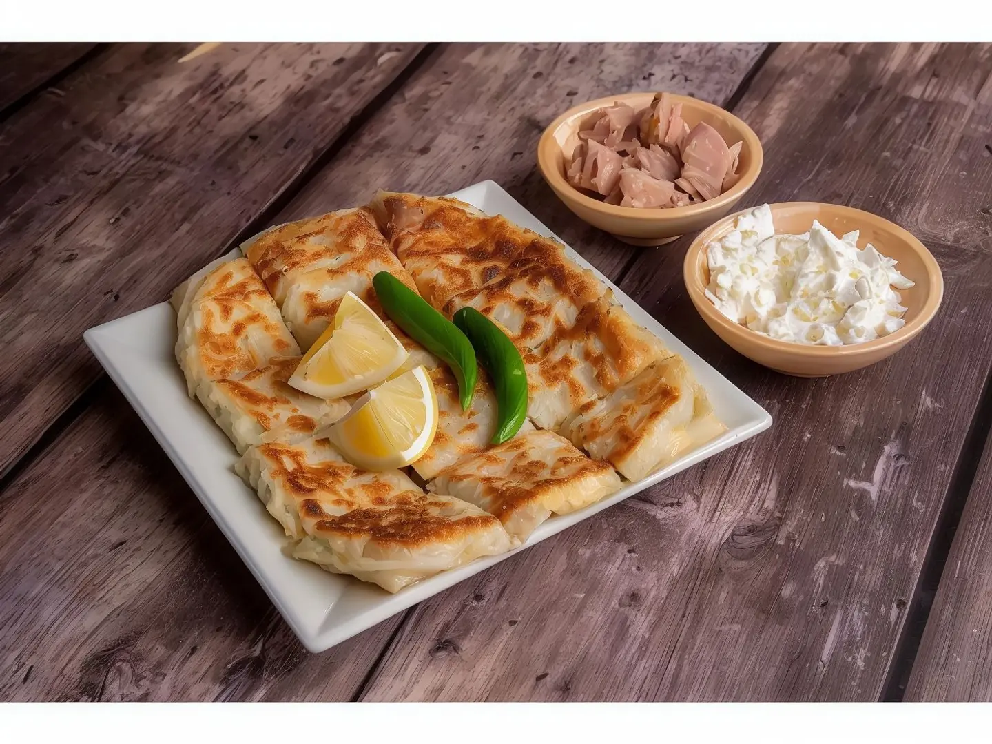 Tuna And White Cheese Mutabbak