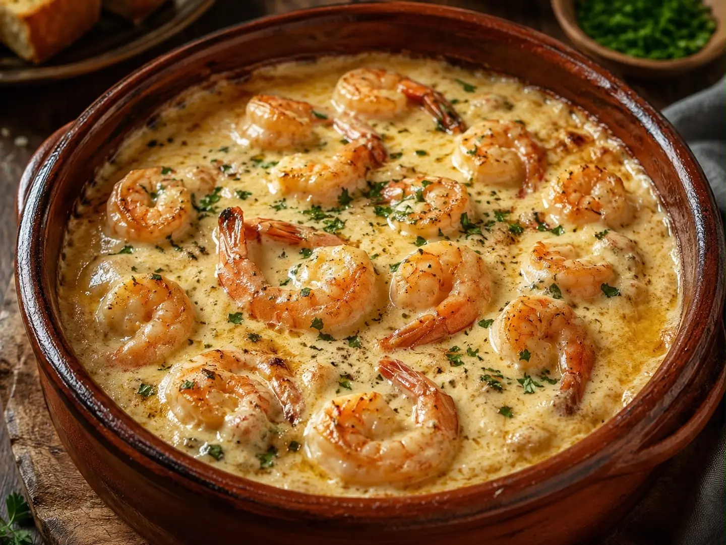 طاجن روبيان كريمه