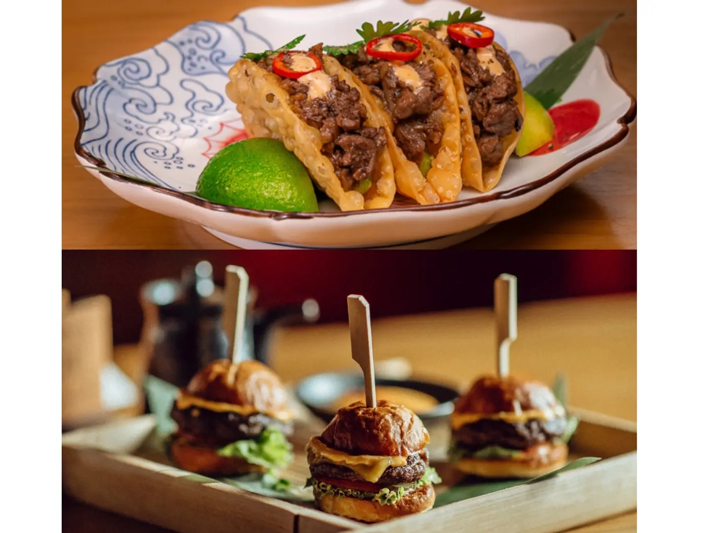 عرض واجيو سلايدرز وتاكو لحم