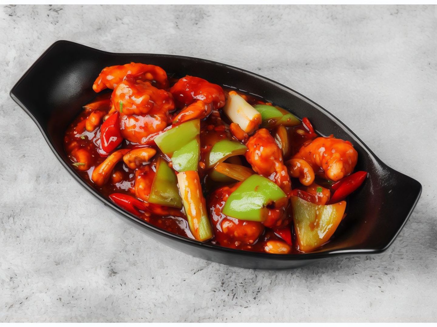 Shrimp Hot Pepper With Cashewnut