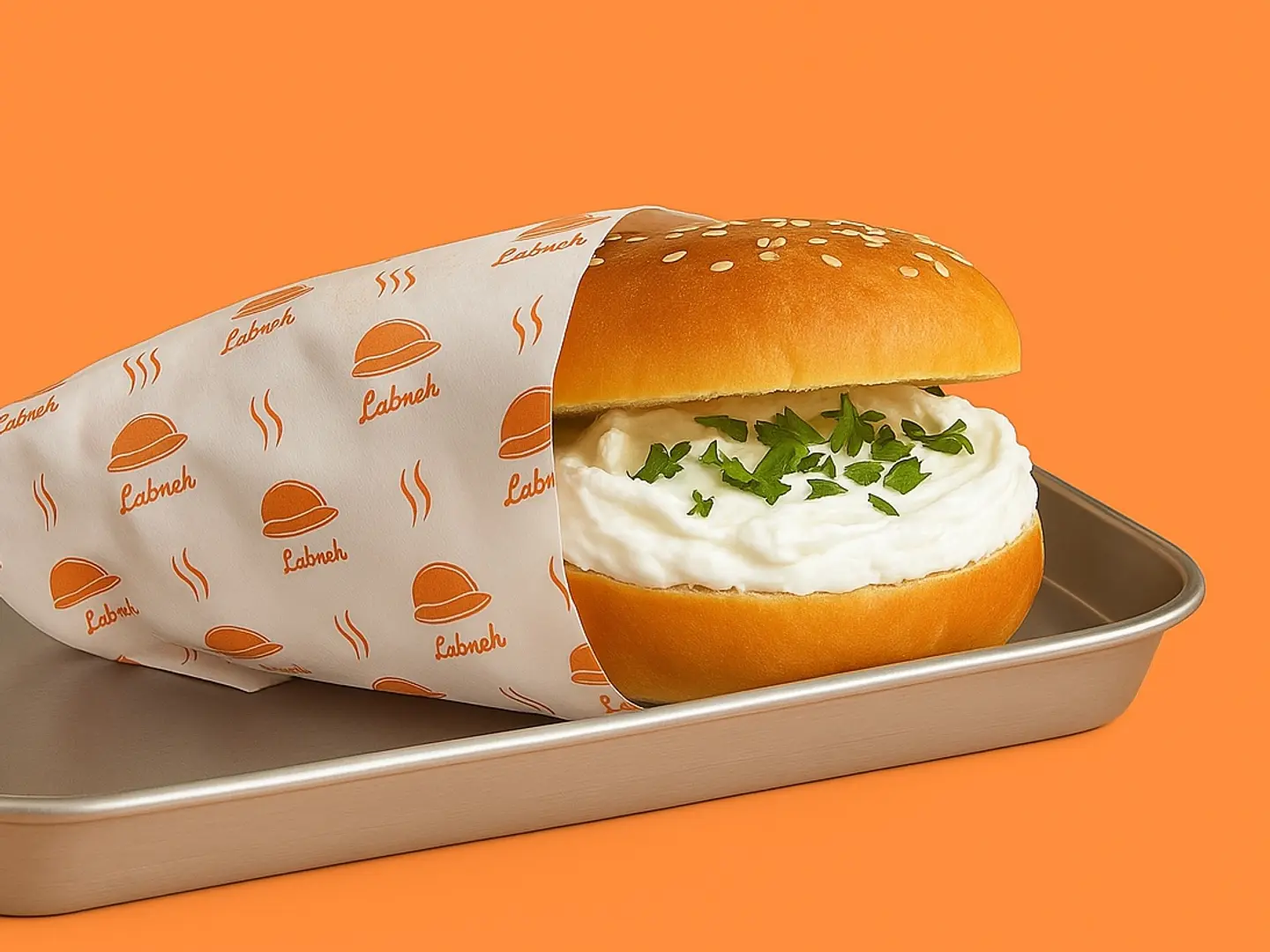 Lebneh Sandwich With Z Aatar