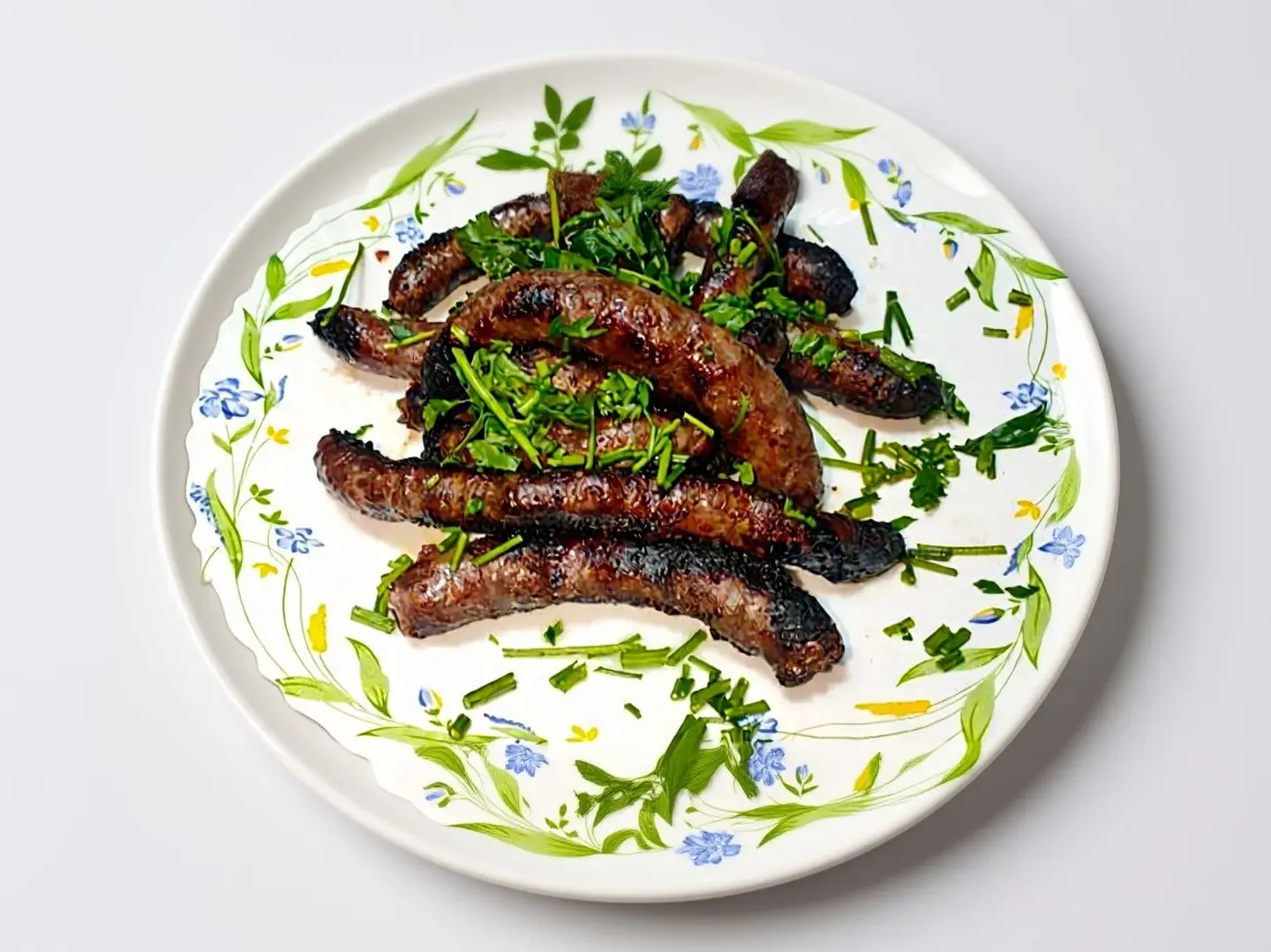 Oriental Sausage On Charcoal