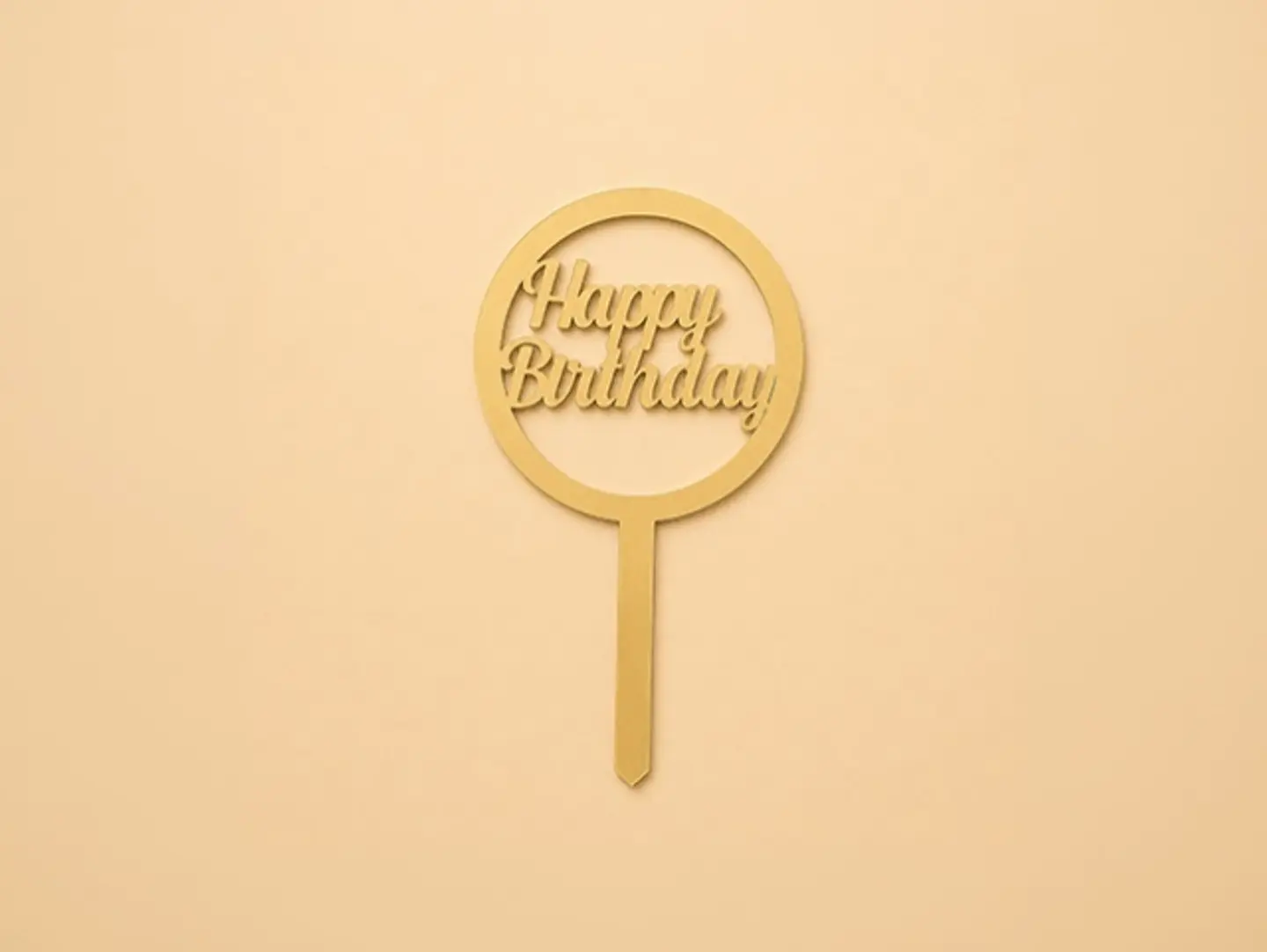 Happy Birthday Cake Topper