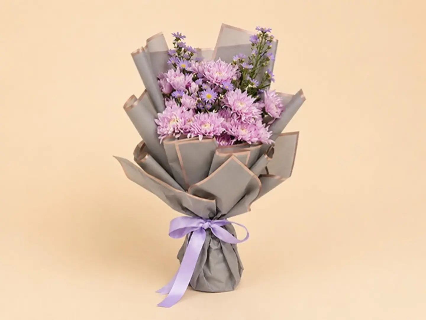 Light Pink Chrysanthemum & Aster Soft Gift Flowers