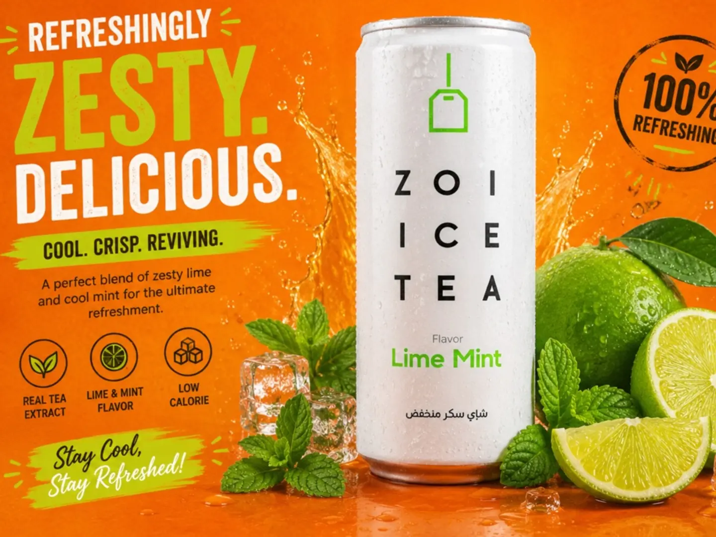 Zoi Ice Tea Lime Mint
