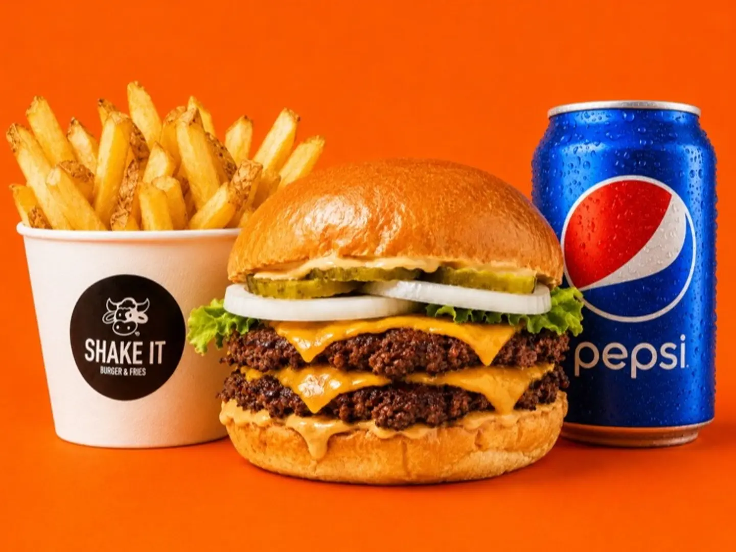 Double Smach Beef Burger Meal
