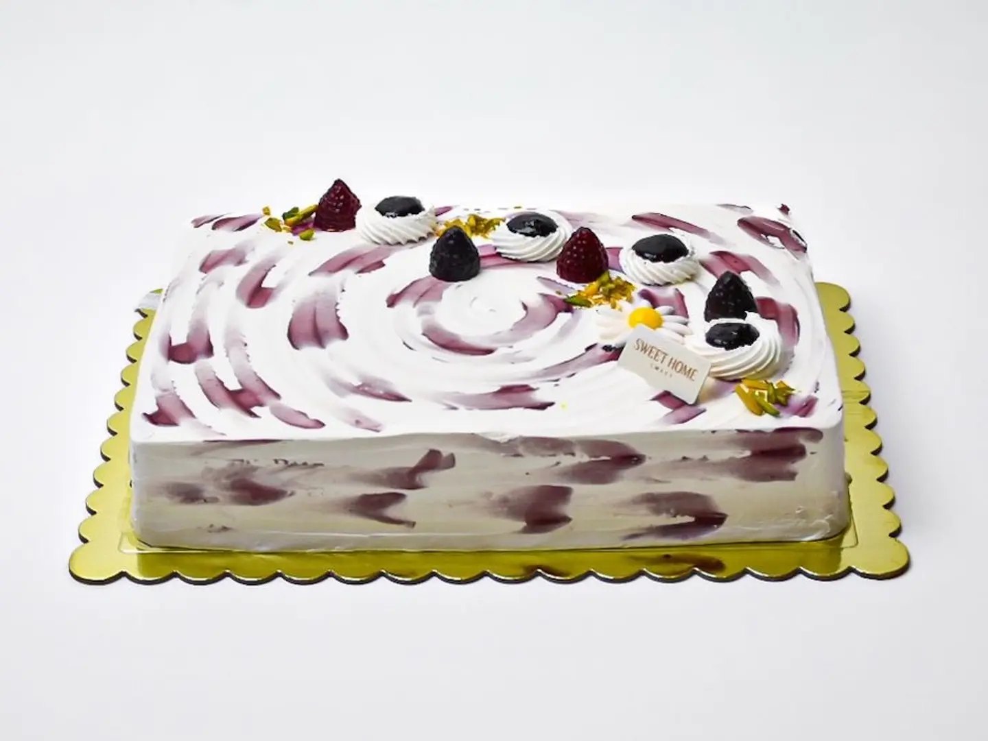 كيك بلوبيري مستطيل