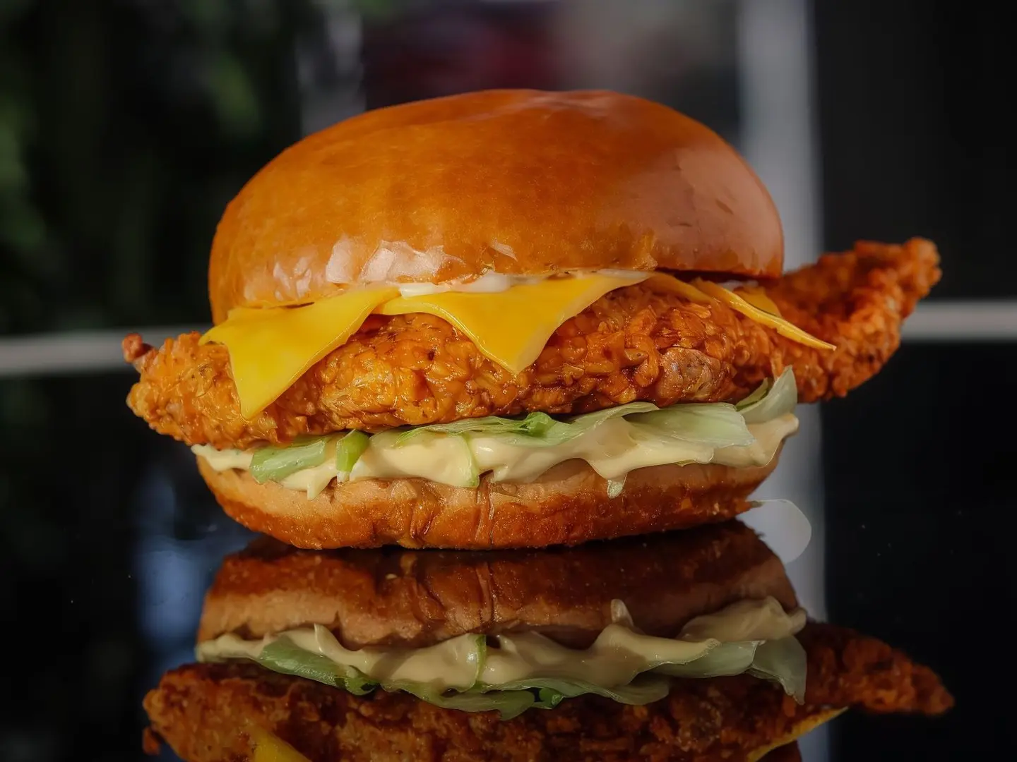 برجر الدجاج الكريسبي