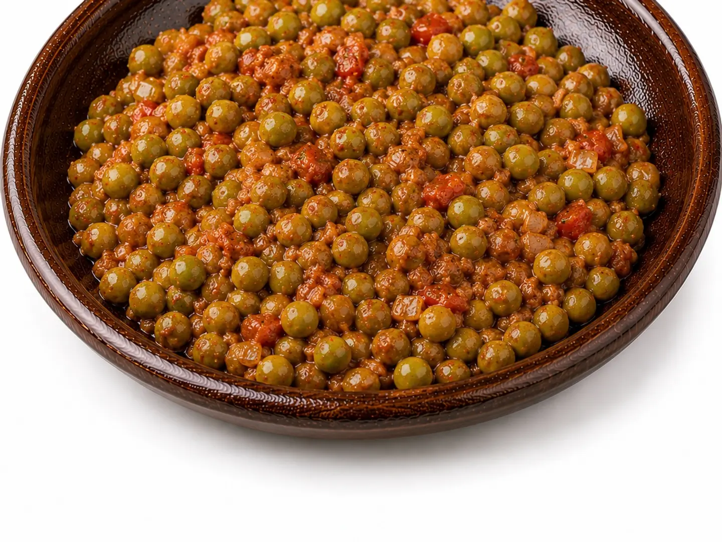صحن بازلاء بالبيض