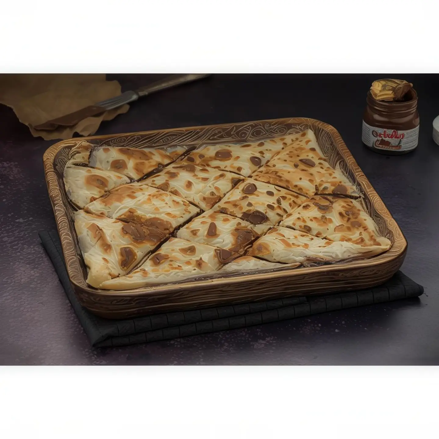 مطبق بالشوكولاتة