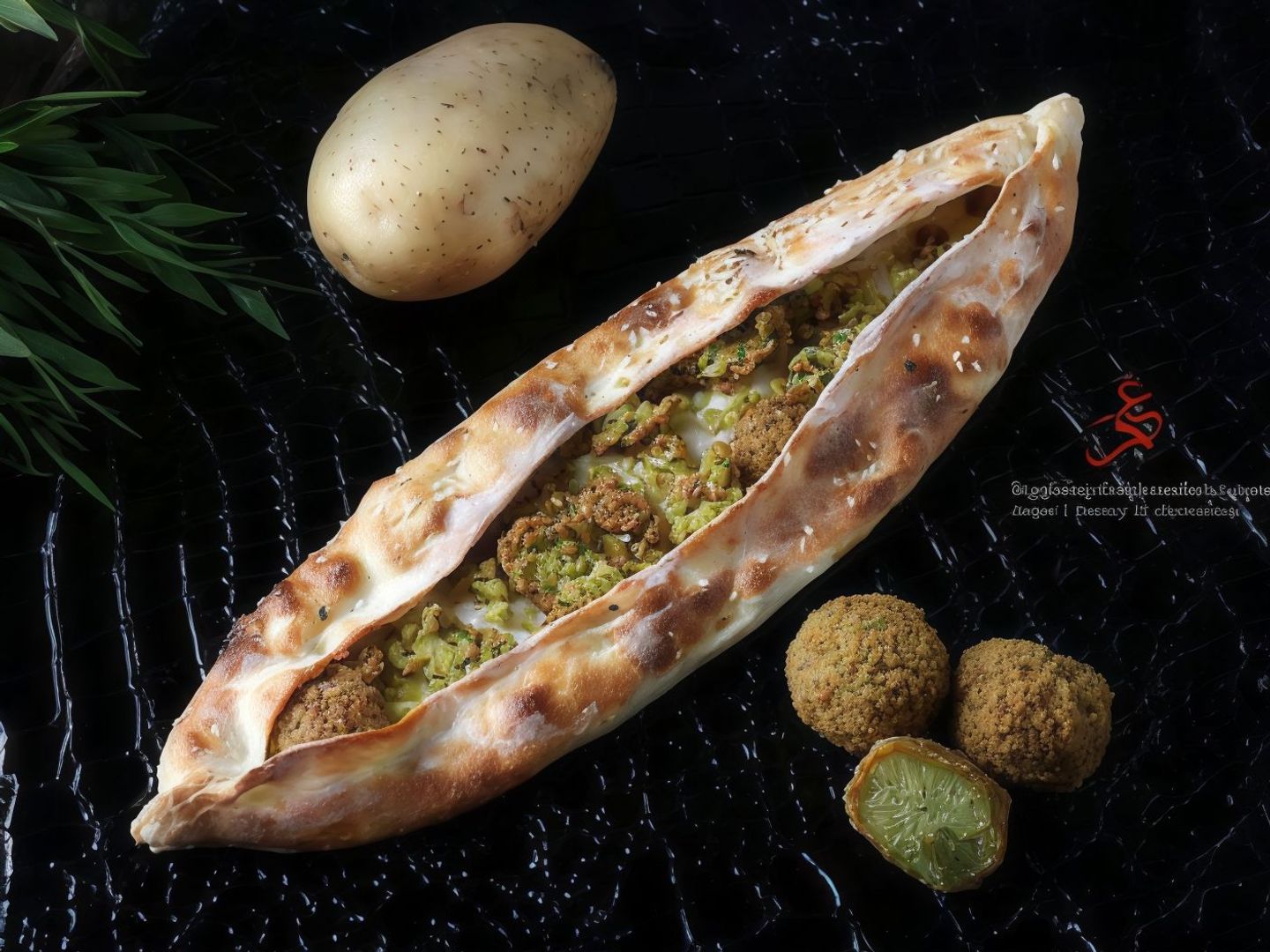 بطاطس بالفلافل