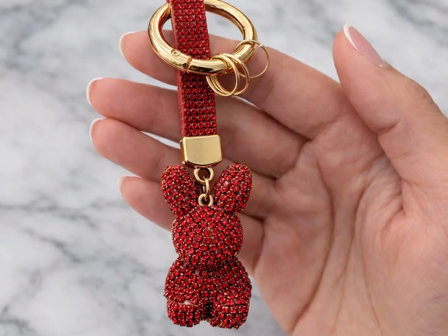 Shiny Red Keychain