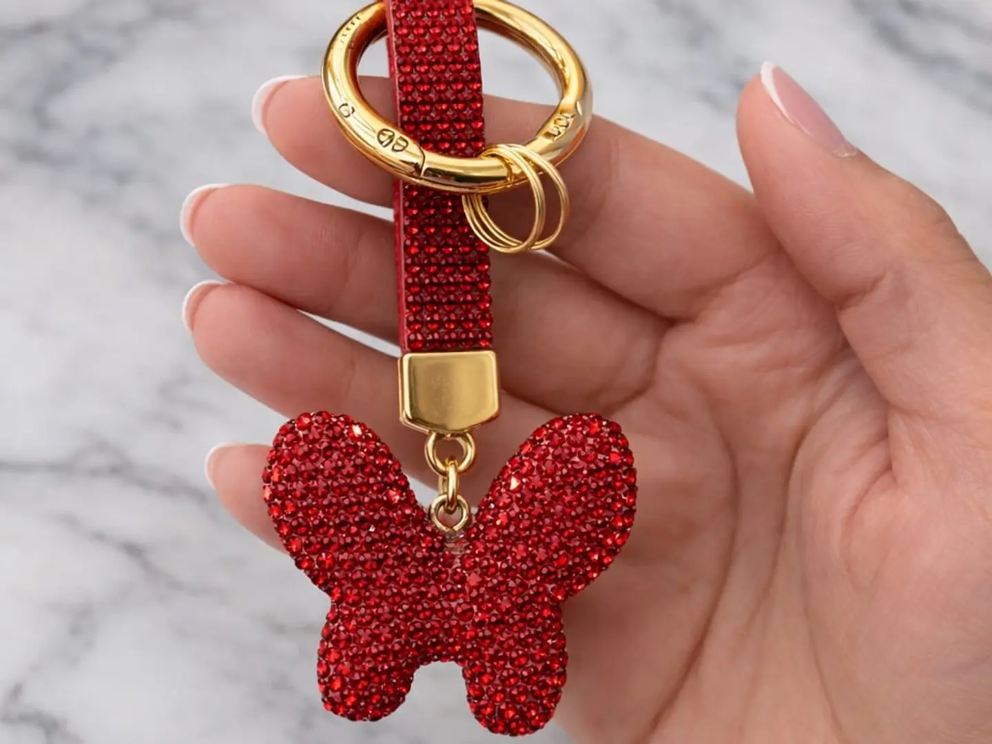 Shiny Red Keychain