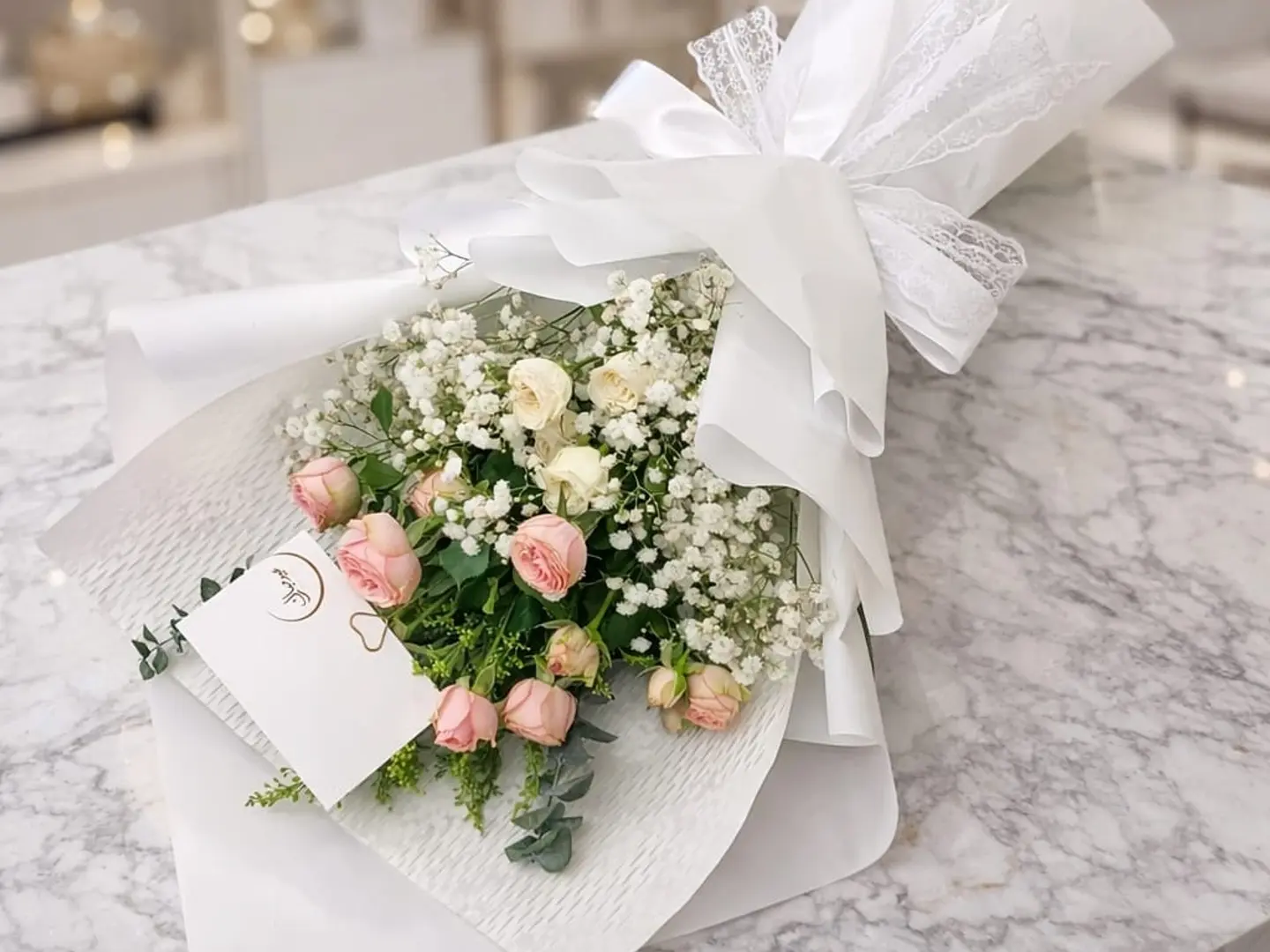 White Eid Bouquet