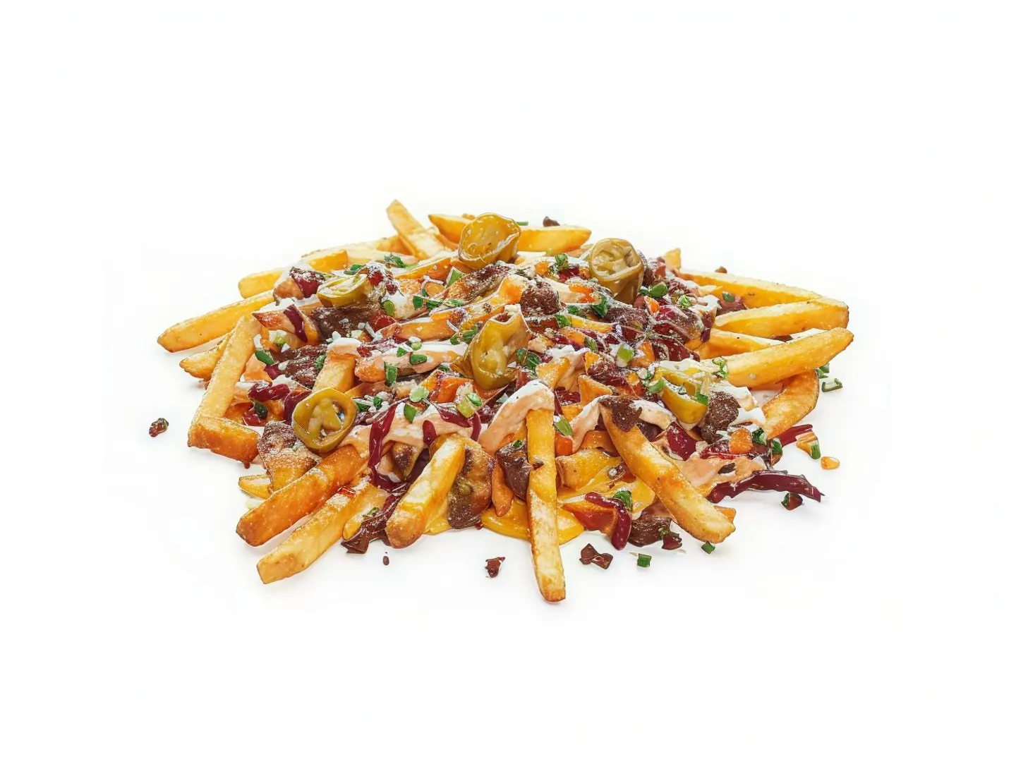 Fries With Meat Pieces