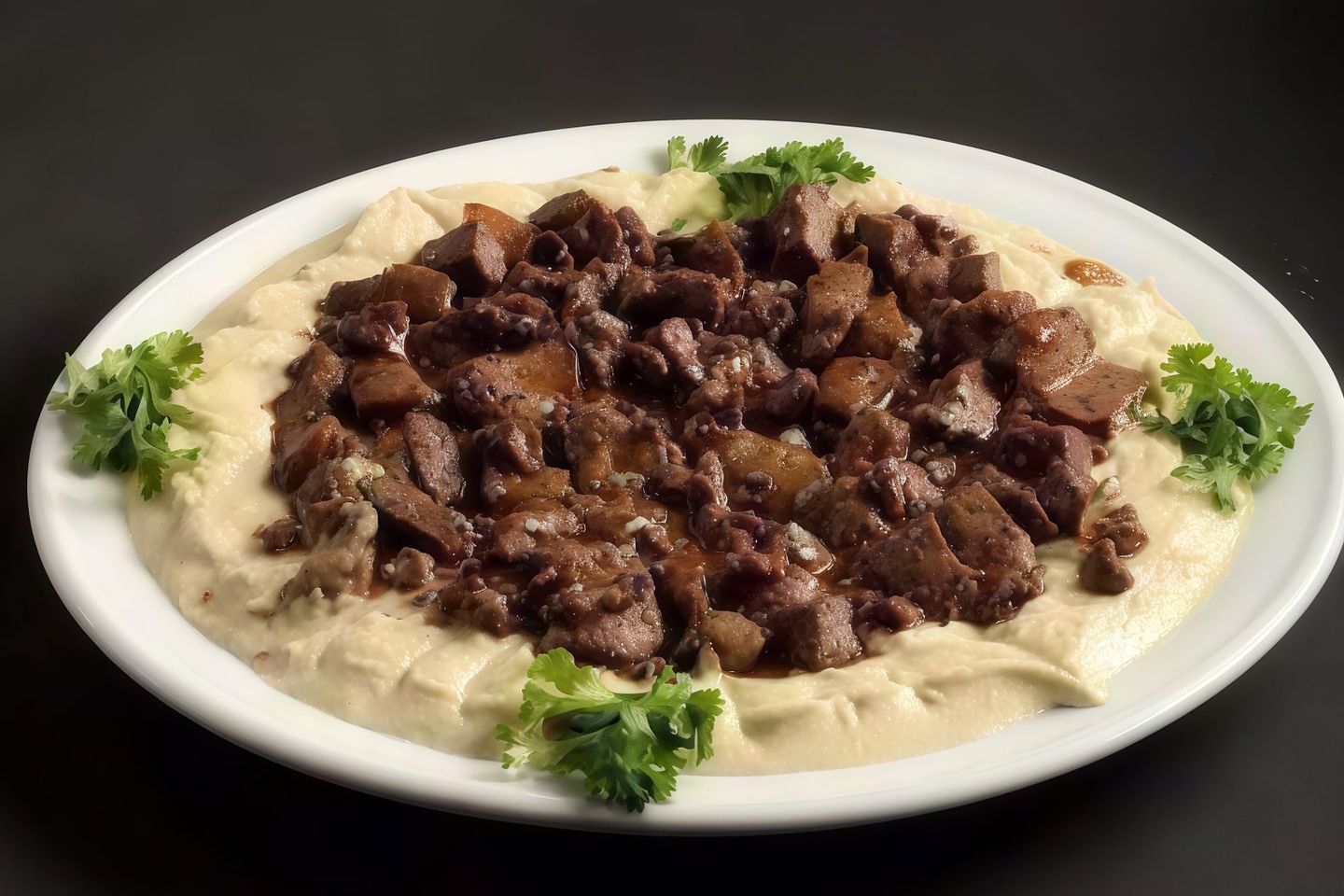 طبق حمص كبده