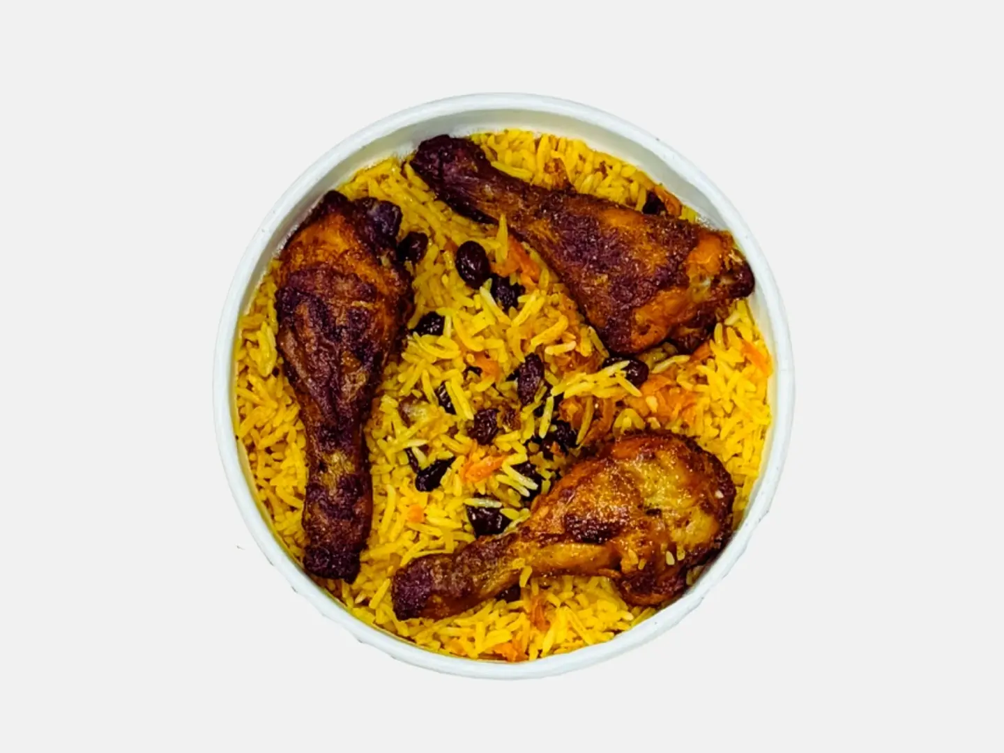 قطع الدجاج مع الرز البخاري اللذيذ