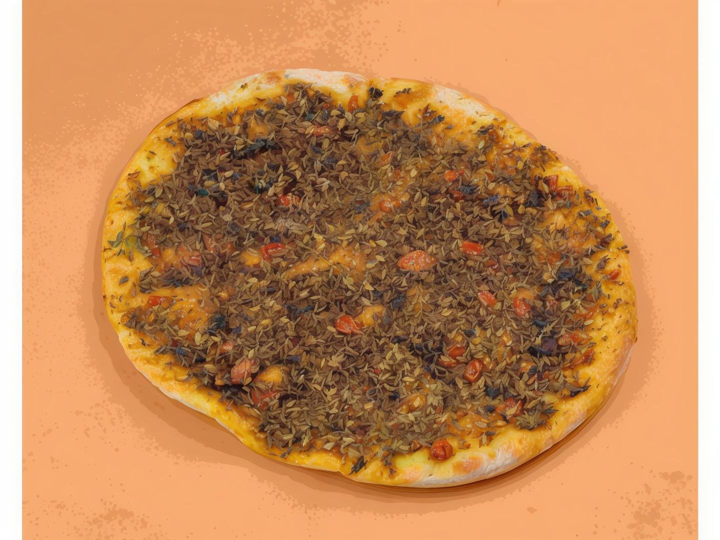 فطائر زعتر بالطماطم