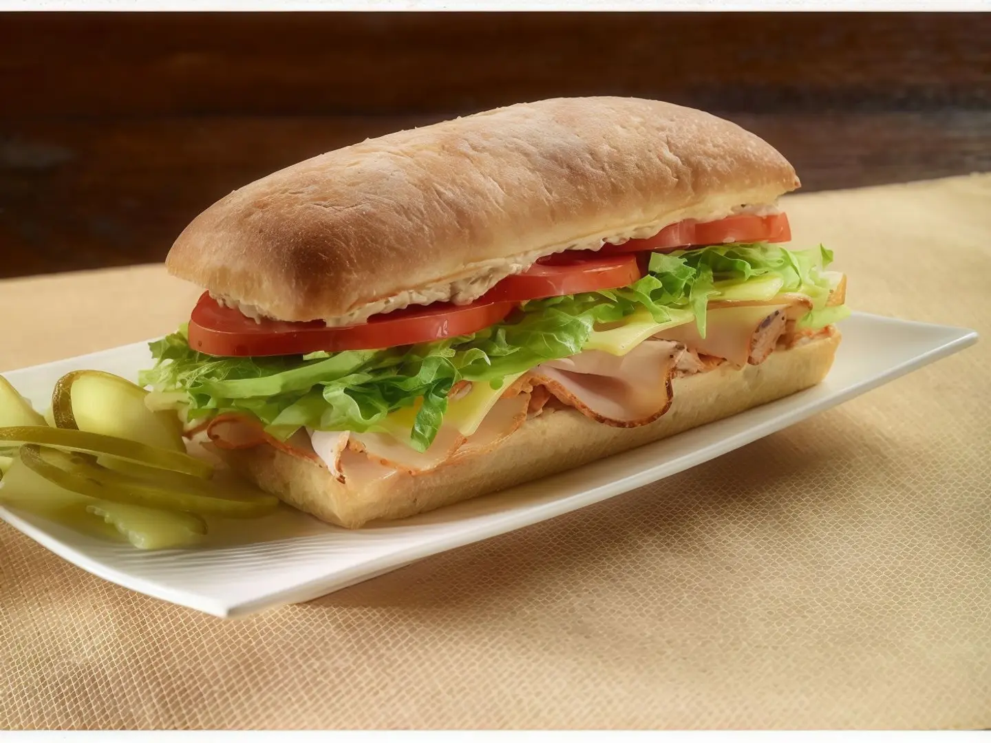 شطيرة ديك رومي بالجبن