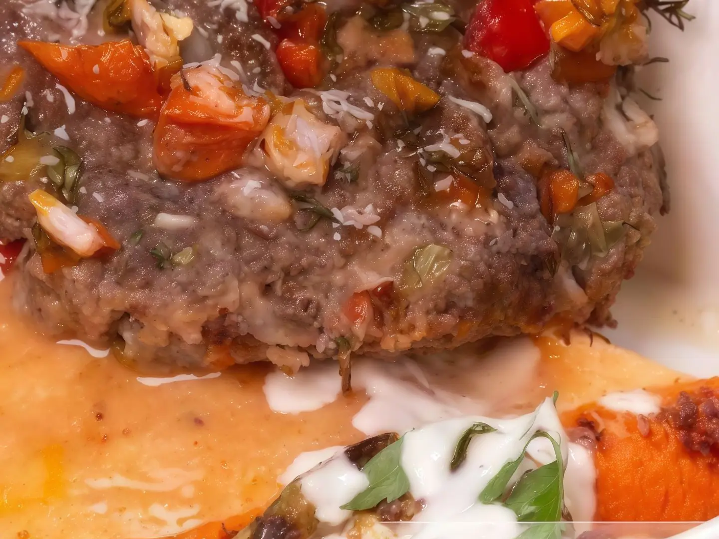 كفتة لحم بقري بالفرن مع هريس القرع