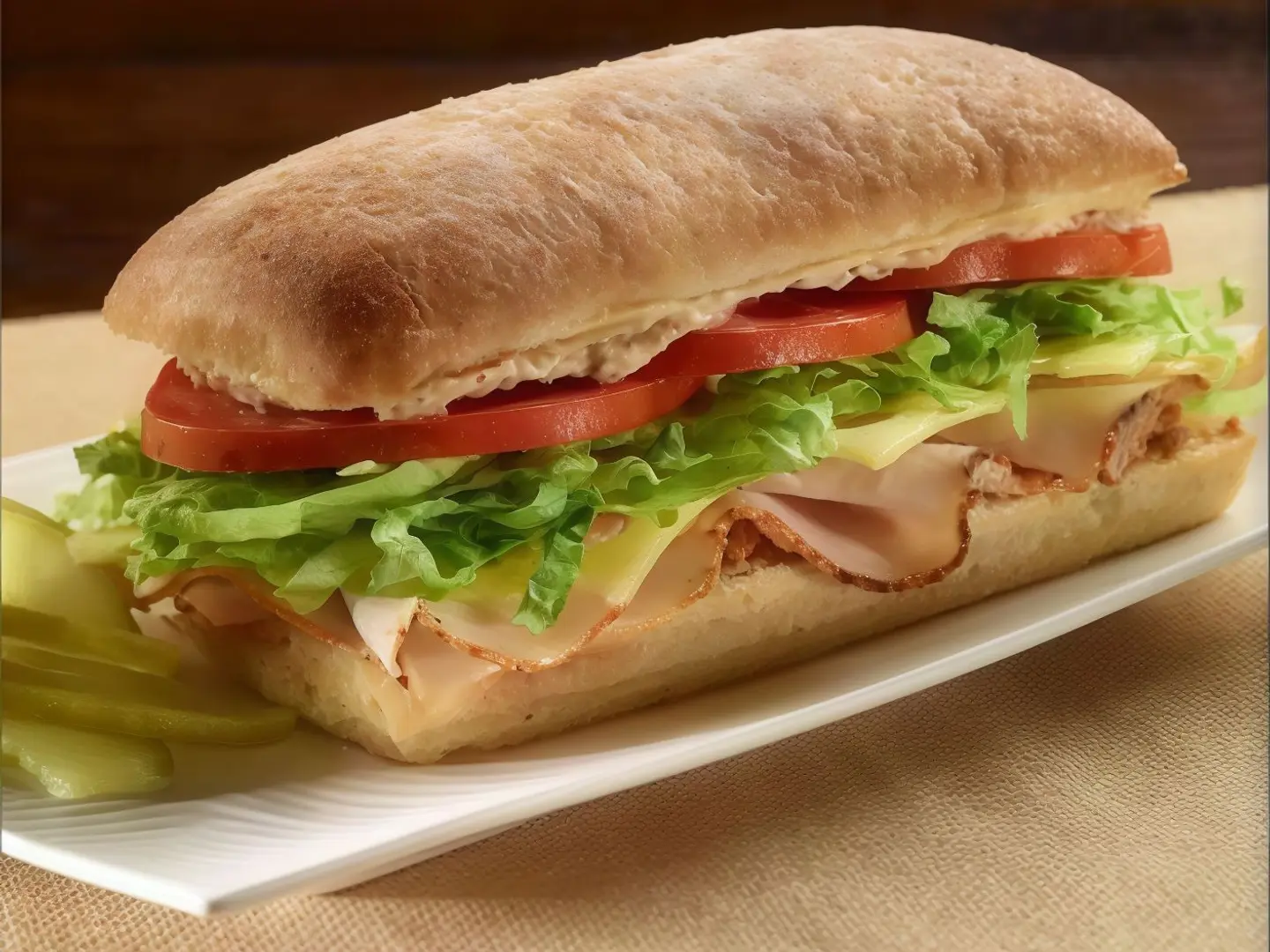 شطيرة ديك رومي بالجبن