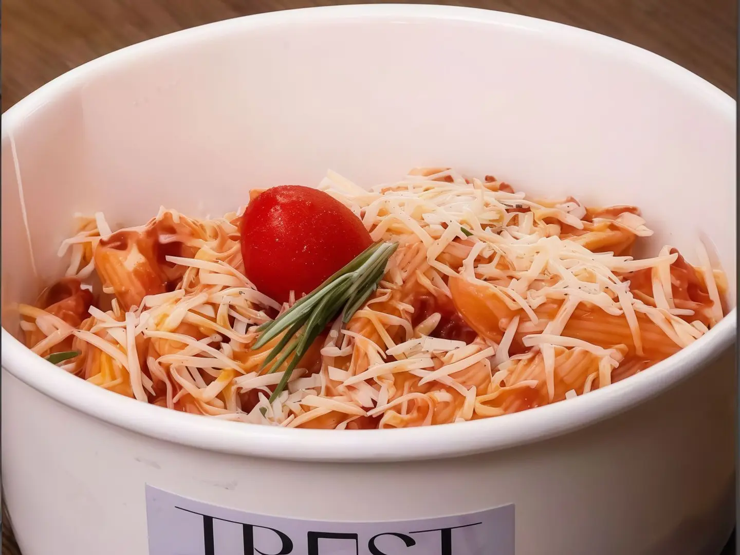 معكرونة بالصلصة الوردية